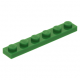 LEGO lapos elem 1x6, zöld (3666)